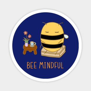 Bee Mindful - Midnight Blue Magnet